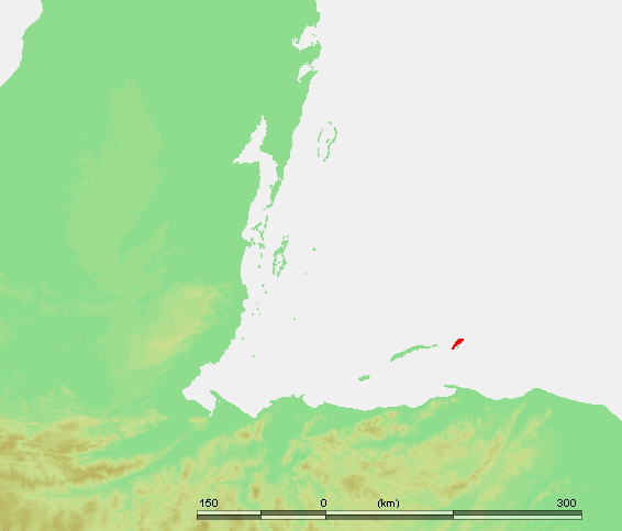 Mapa de Guanaja en Honduras